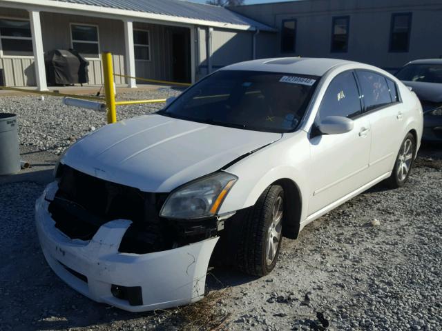 1N4BA41E68C814662 - 2008 NISSAN MAXIMA SE WHITE photo 2