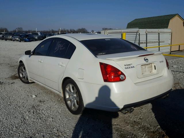 1N4BA41E68C814662 - 2008 NISSAN MAXIMA SE WHITE photo 3