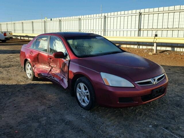 1HGCM56876A140997 - 2006 HONDA ACCORD EX RED photo 1