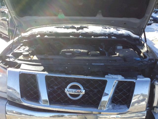 1N6AA0EC3AN319317 - 2010 NISSAN TITAN XE GRAY photo 7