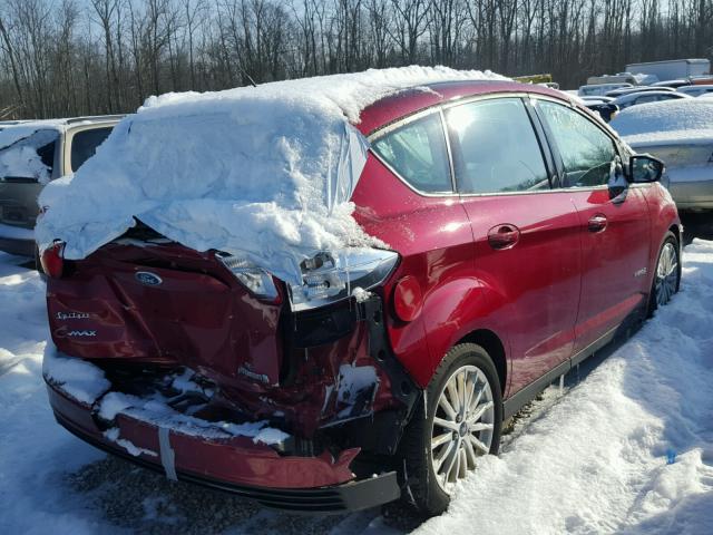 1FADP5AU5FL101897 - 2015 FORD C-MAX SE RED photo 4