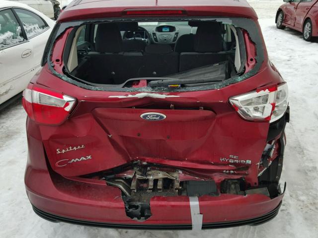 1FADP5AU5FL101897 - 2015 FORD C-MAX SE RED photo 9