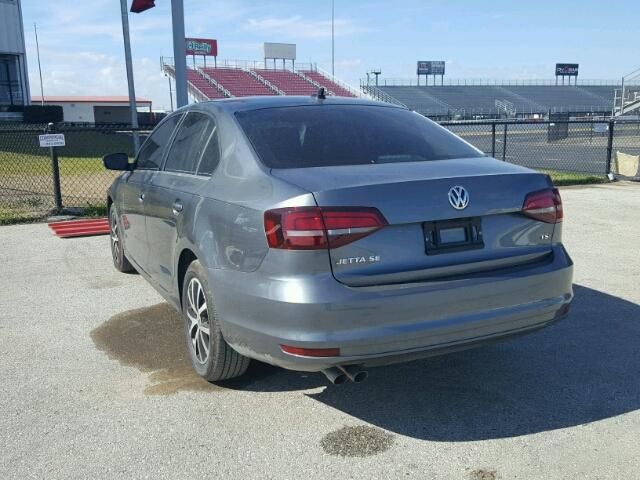 3VWDB7AJ6HM357541 - 2017 VOLKSWAGEN JETTA SE GRAY photo 3