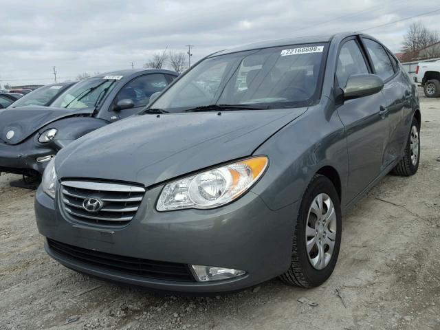 KMHDU4AD9AU926188 - 2010 HYUNDAI ELANTRA BL GRAY photo 2