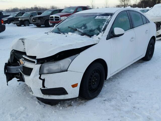 1G1PG5S90B7161387 - 2011 CHEVROLET CRUZE LT WHITE photo 2