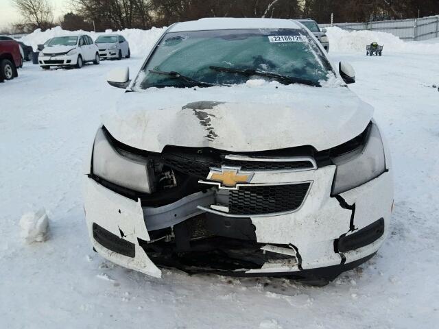 1G1PG5S90B7161387 - 2011 CHEVROLET CRUZE LT WHITE photo 9