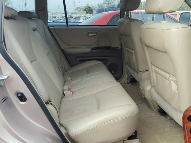 JTEEP21A950068739 - 2005 TOYOTA HIGHLANDER TAN photo 6