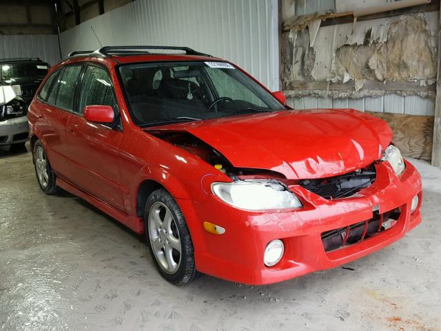 JM1BJ246521505870 - 2002 MAZDA PROTEGE PR RED photo 1