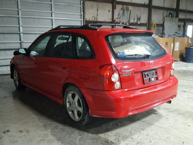 JM1BJ246521505870 - 2002 MAZDA PROTEGE PR RED photo 3