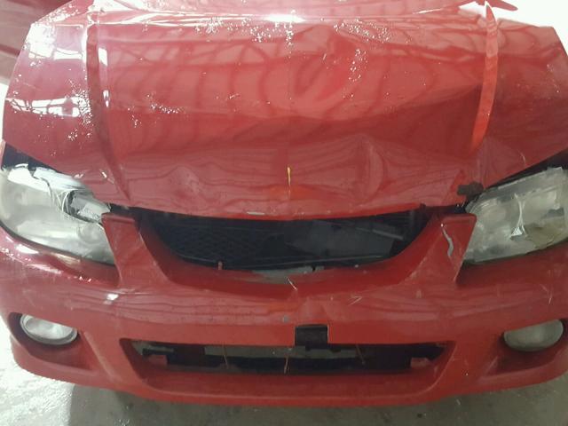 JM1BJ246521505870 - 2002 MAZDA PROTEGE PR RED photo 7