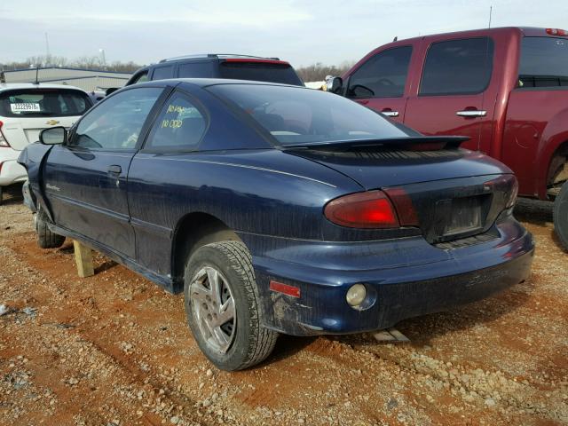 1G2JB124327161266 - 2002 PONTIAC SUNFIRE SE BLUE photo 3