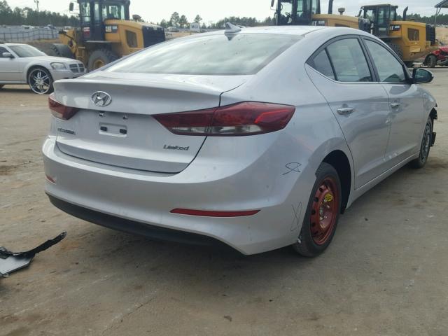 KMHD84LF9HU182749 - 2017 HYUNDAI ELANTRA SE SILVER photo 4