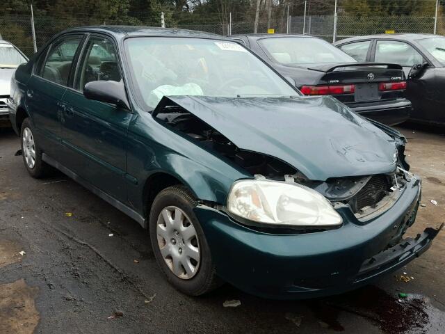 2HGEJ6616YH543318 - 2000 HONDA CIVIC BASE 绿色 照片 1