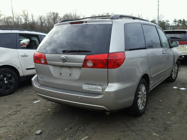 5TDZK22C18S120998 - 2008 TOYOTA SIENNA XLE SILVER photo 4