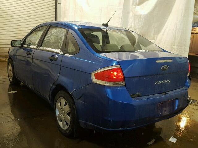 1FAHP3EN7AW127563 - 2010 FORD FOCUS S BLUE photo 9