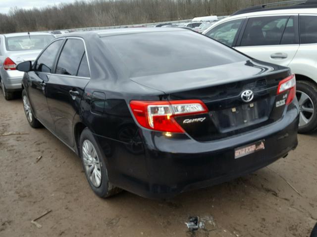 4T1BF1FK6DU249659 - 2013 TOYOTA CAMRY L BLACK photo 3