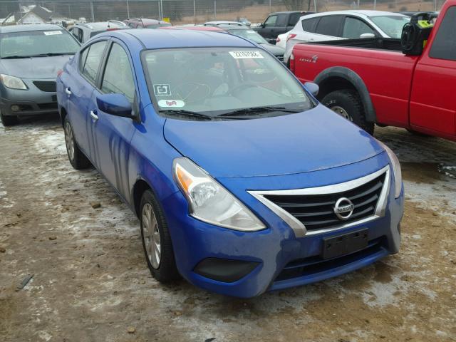 3N1CN7AP5GL805205 - 2016 NISSAN VERSA S BLUE photo 1