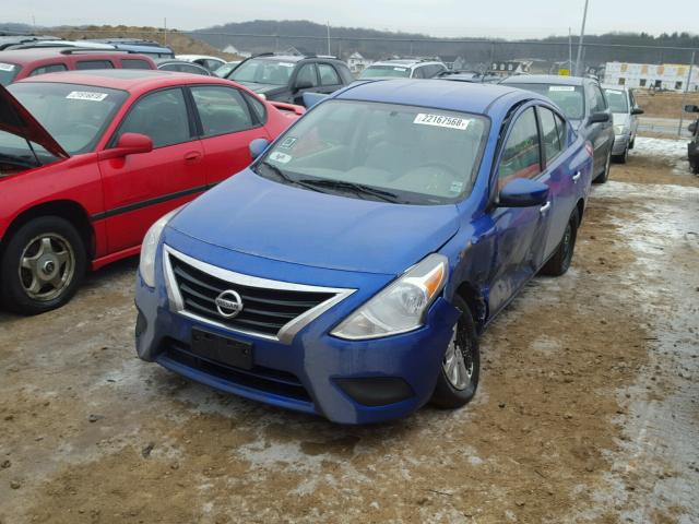 3N1CN7AP5GL805205 - 2016 NISSAN VERSA S BLUE photo 2