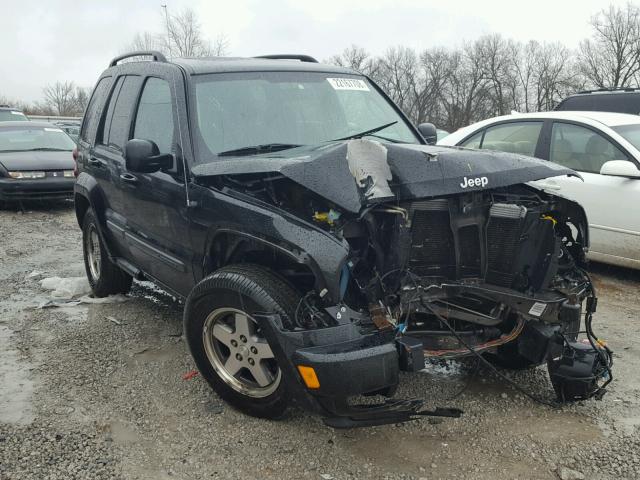 1J4GL38K95W688530 - 2005 JEEP LIBERTY RE BLACK photo 1