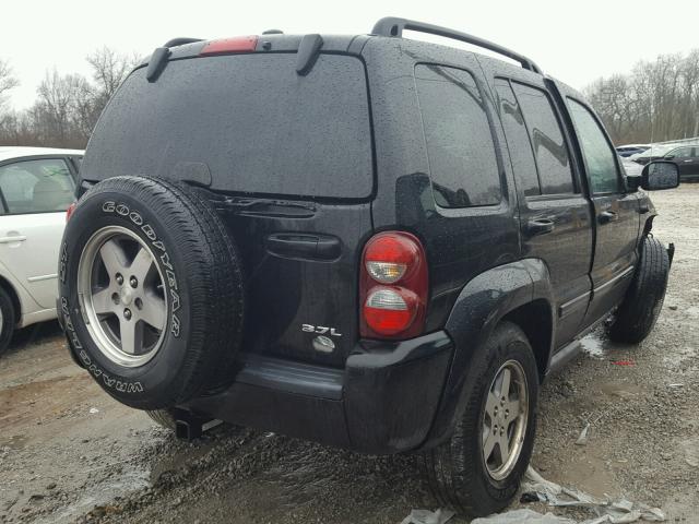 1J4GL38K95W688530 - 2005 JEEP LIBERTY RE BLACK photo 4
