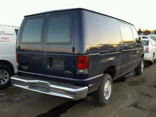 1FTNE24L42HA86943 - 2002 FORD ECONOLINE BLUE photo 4