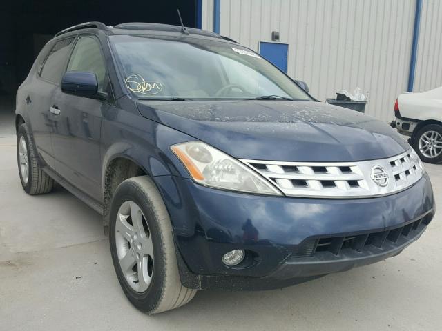 JN8AZ08T13W116340 - 2003 NISSAN MURANO SL BLUE photo 1