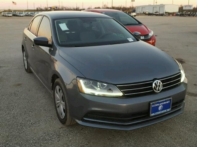 3VW2B7AJ2HM366485 - 2017 VOLKSWAGEN JETTA S GRAY photo 1