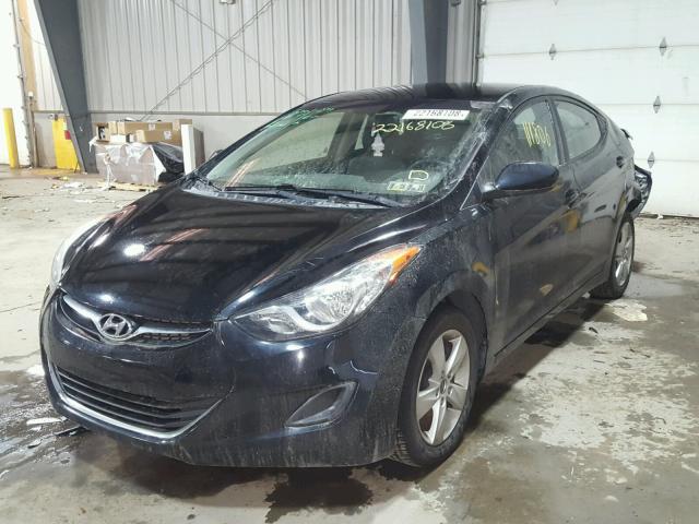 KMHDH4AE7BU081100 - 2011 HYUNDAI ELANTRA GL BLACK photo 2