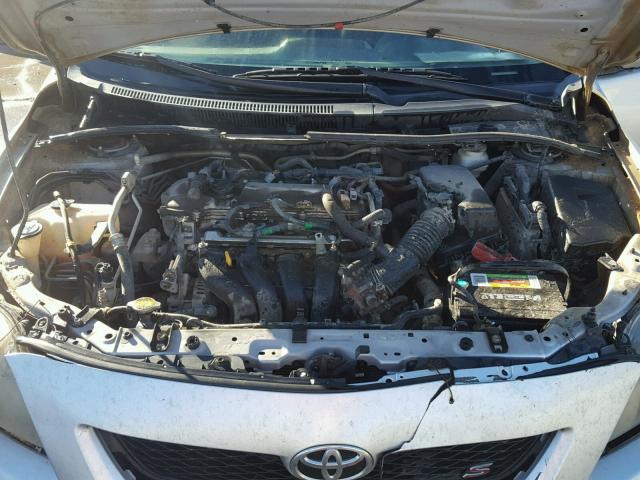 1NXBU40E69Z053853 - 2009 TOYOTA COROLLA BA SILVER photo 7