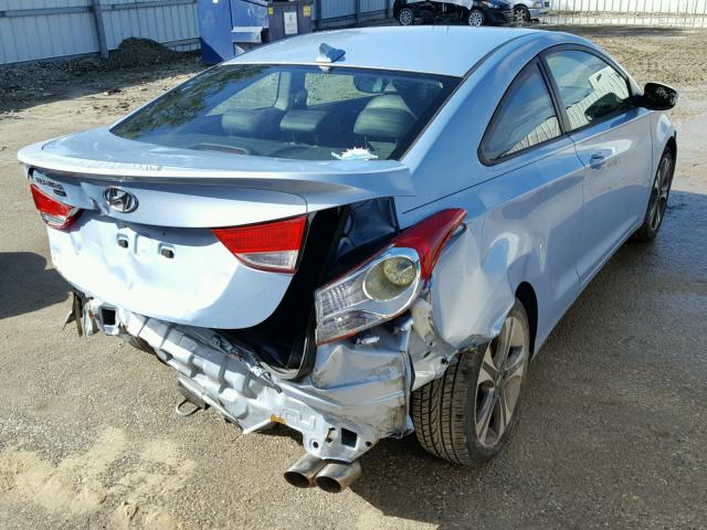 KMHDH6AE0DU008441 - 2013 HYUNDAI ELANTRA CO BLUE photo 4