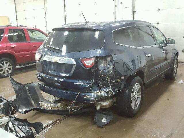 1GNKVHKD1FJ352068 - 2015 CHEVROLET TRAVERSE L BLUE photo 4