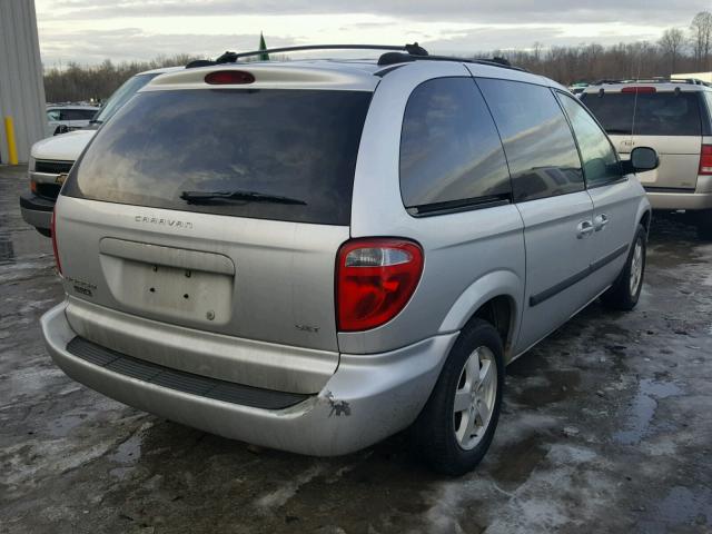 1D4GP45R85B353948 - 2005 DODGE CARAVAN SX SILVER photo 4