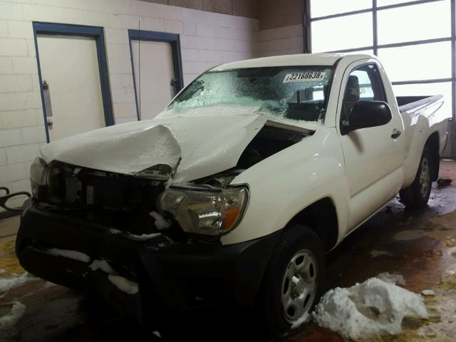 5TFNX4CN0CX016212 - 2012 TOYOTA TACOMA WHITE photo 2