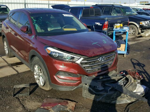 KM8J23A46GU037408 - 2016 HYUNDAI TUCSON SE MAROON photo 1