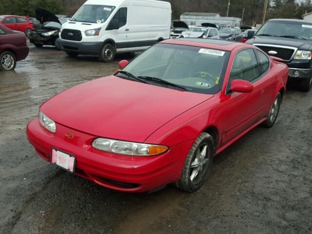 1G3NL12E71C153289 - 2001 OLDSMOBILE ALERO GL RED photo 2