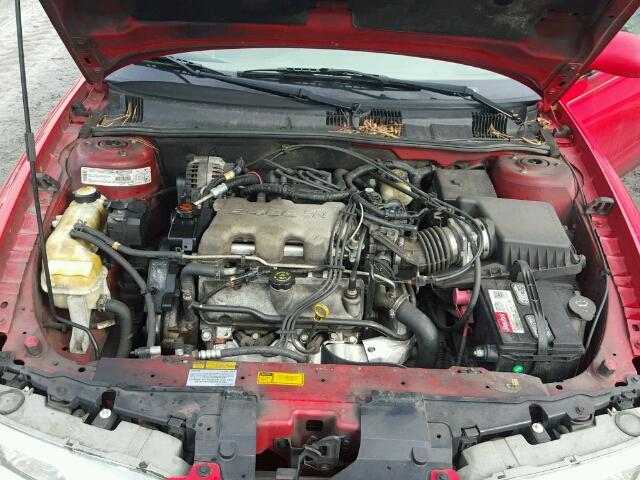 1G3NL12E71C153289 - 2001 OLDSMOBILE ALERO GL RED photo 7