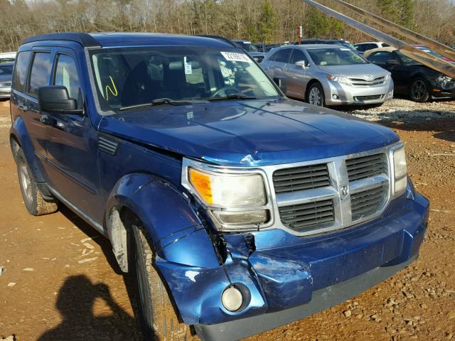 1D8GT28K39W538257 - 2009 DODGE NITRO SE BLUE photo 1