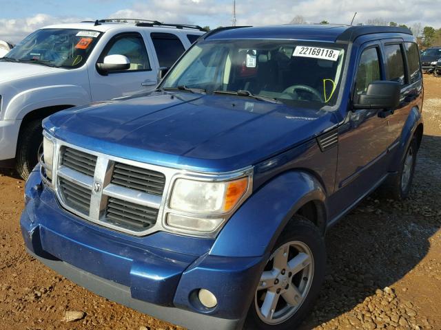 1D8GT28K39W538257 - 2009 DODGE NITRO SE BLUE photo 2