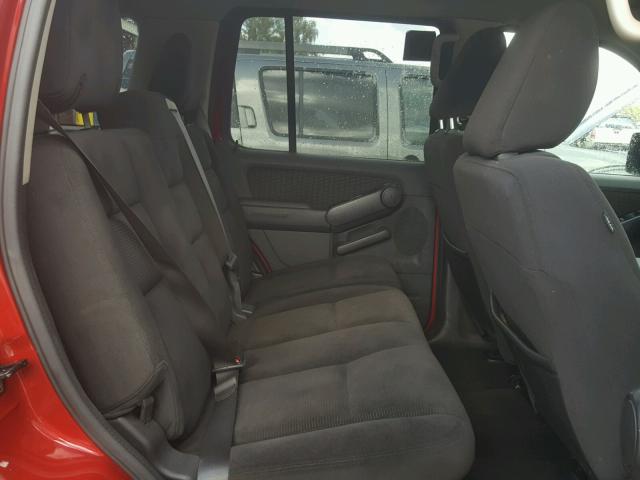 1FMEU63E59UA23506 - 2009 FORD EXPLORER X RED photo 6