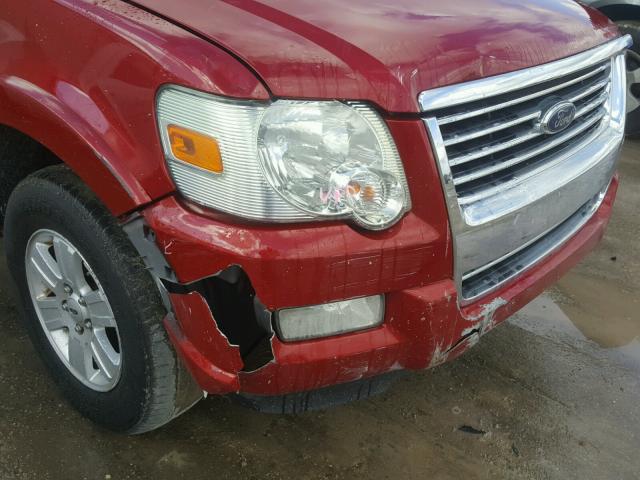 1FMEU63E59UA23506 - 2009 FORD EXPLORER X RED photo 9