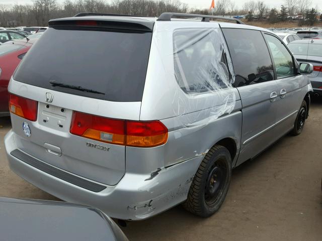 2HKRL18944H501229 - 2004 HONDA ODYSSEY EX SILVER photo 4