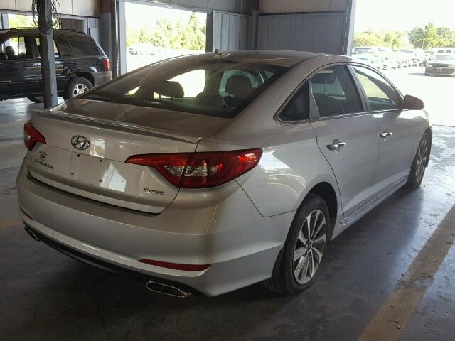 5NPE34AF5FH090684 - 2015 HYUNDAI SONATA SPO ვერცხლისფერი ფოტო 4