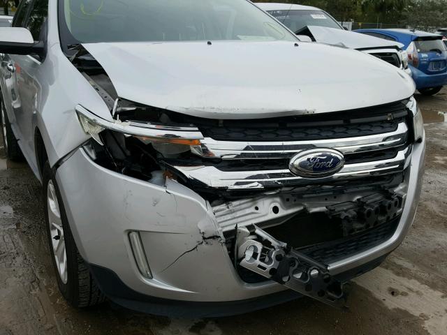 2FMDK3JC5BBB53539 - 2011 FORD EDGE SEL SILVER photo 9