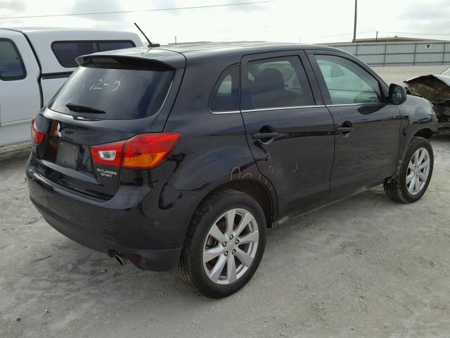 4A4AP4AU5EE017551 - 2014 MITSUBISHI OUTLANDER BLACK photo 4