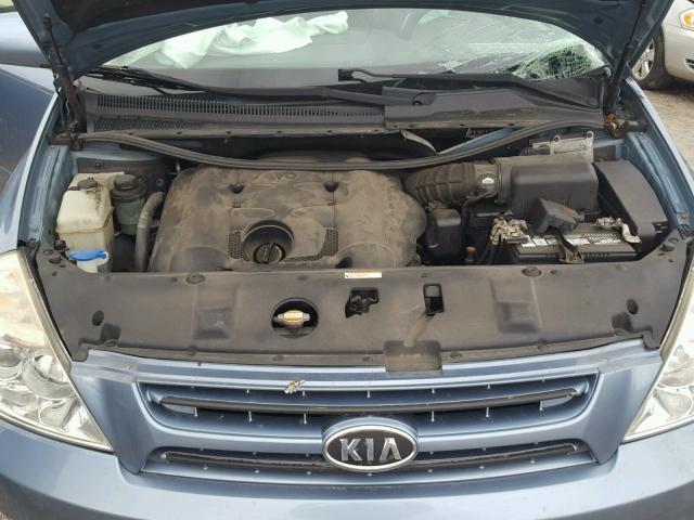 KNDMB233086242616 - 2008 KIA SEDONA EX BLUE photo 7