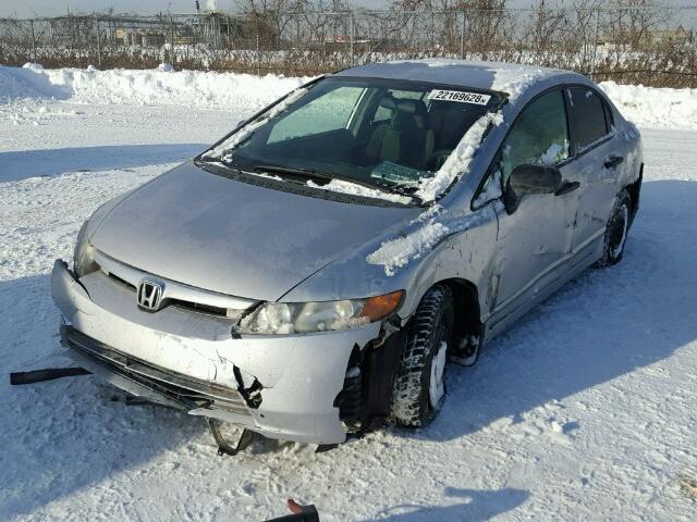 2HGFA16396H009526 - 2006 HONDA CIVIC DX V SILVER photo 2