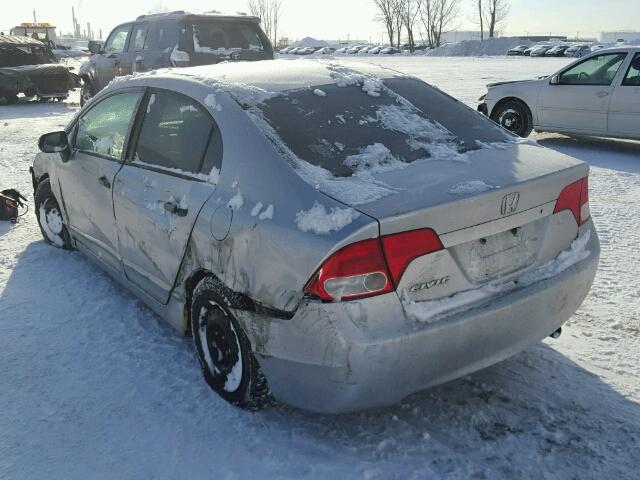 2HGFA16396H009526 - 2006 HONDA CIVIC DX V SILVER photo 3