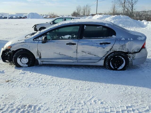 2HGFA16396H009526 - 2006 HONDA CIVIC DX V SILVER photo 9