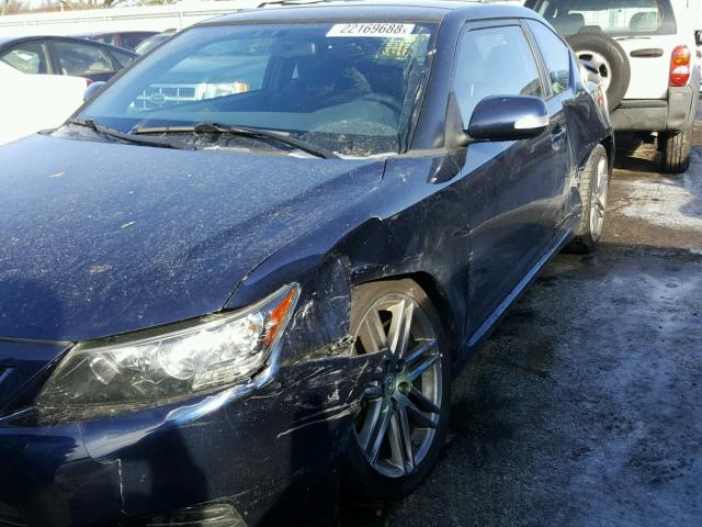 JTKJF5C76B3007411 - 2011 TOYOTA SCION TC BLUE photo 9