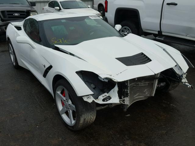 1G1YD2D76E5123105 - 2014 CHEVROLET CORVETTE S WHITE photo 1